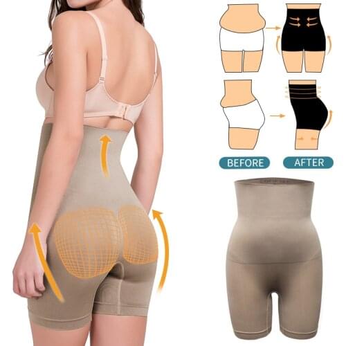 High Waist Shapewear Butt Lifter Booty Enhancer Waist Trainer Body Shaper Control Panties Tummy Slimming Underwear Fajas Shorts