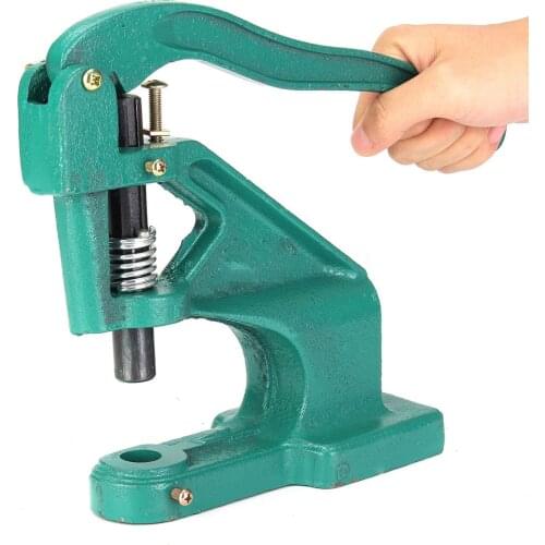High Quality Manual Hand Pressure Snap Pressing Machine Clamp Snap Clip On Tool Metal Green HPressing Button Machine