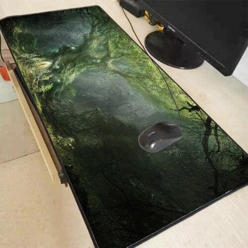 XGZ Fantasy Tree Scenery Large Gaming Mouse Pad Locking Edge Mouse Mat Keyboard Pad Desk Mat for Laptop Computer Gamer Mousepad