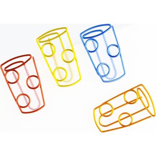 Bright Color Coffee Cup Shape Paper Clip Cute Paper Clips cute Office Table Accessories Clipe De Papel Clipes De Papel Cute Clip