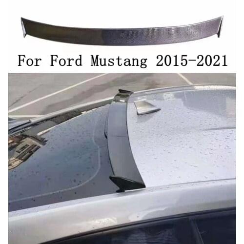 ABS/Carbon Fiber Rear Roof Spoiler Fits For Ford Mustang 2015 2016 2017 2018 2019 2020 2021