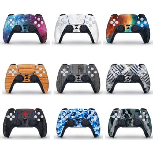 Suitable For PS5 Soft Silicone Rubber Protective Cover SONY Playstation 5 Controller Handle Cool Stickers Game Accessories