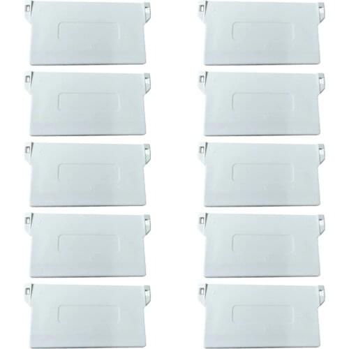 10PCS 89mm Plastic Bottom Plate for Vertical Blind Portable Bottom Weights Slats Vertical Blind Fittings Roller Accessories (Whi