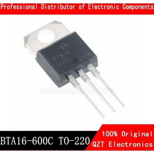 10pcs/lot BTA16-600C TO-220 BTA16-600 BTA16 160-600C Triacs 16 Amp 600 Volt TO220 new original In Stock