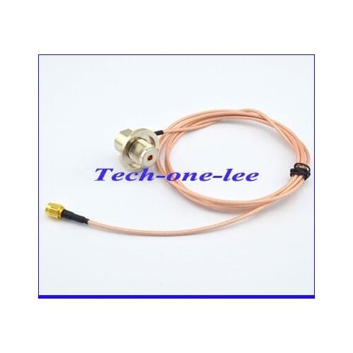 10pcsX UHF Bulkhead Female Jack to SMA Male Plug Connector RG316 Cable Free Shipping