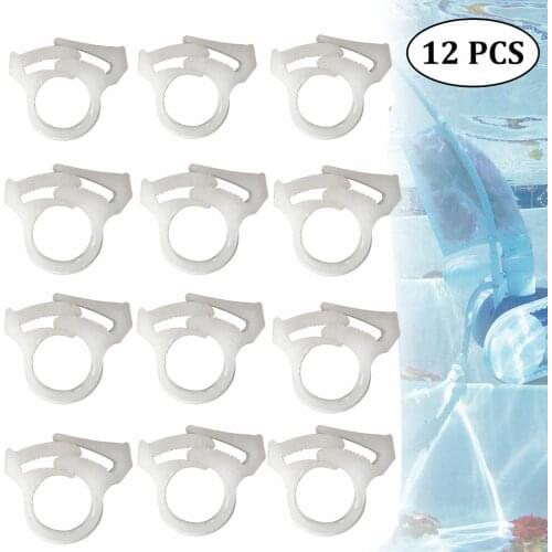 12pcs Hose Attachment Clamps Clasp Irrigation Pool Cleaner Accessories Pool Cleaner Accessories Pool Cleaner Accessories #W5