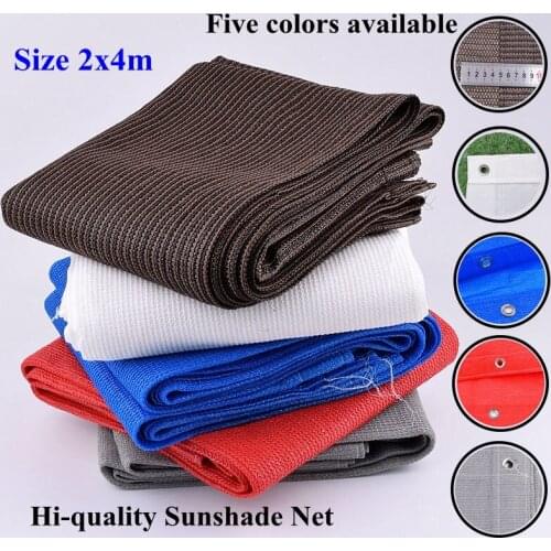 SgooHan 2x4m Hi-quality Anti-UV Sun Shading Net Garden Outdoor Awning Plant Shelter Sunshade Net Swimming Pool Cover Shade Cloth