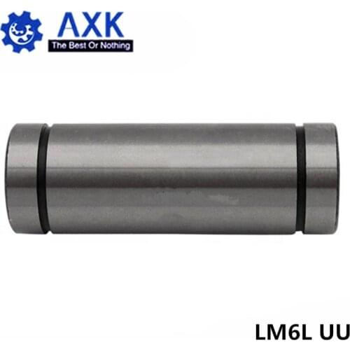 4pcs/lot Free Shipping LM6LUU long type 6mm linear ball bearing CNC parts for 3D printer