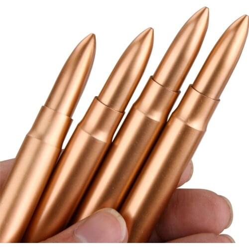 5/10pcs New Ballpoint Pen Simulation Bullet Shaped Weapon Blue Ballpoint Pen Stationery Mini Writing Pen Student Office Supplies