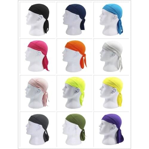 5 unit Men Women Cycling Cap Breathable Multi Function Men Bike Headband Cycling Bandana Pirate Solid Color Head Scarf