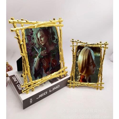 6/7 Inch Modern Luxury Metal Photo Frame Living Room Ornaments