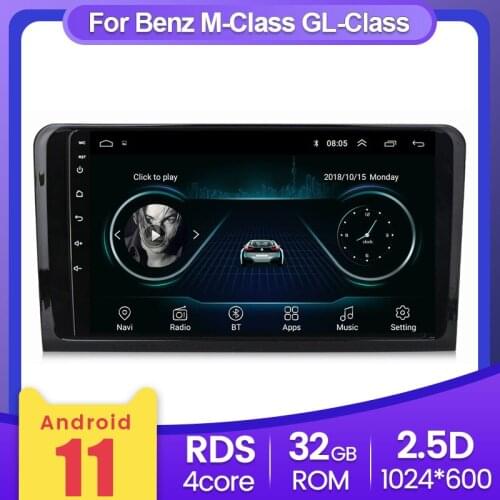 9 inch GPS Navigation For Mercedes Benz ML GL ML350 GL320 X164 2005 - 2012 Android 11 Car Radio Headunit Mirror Link