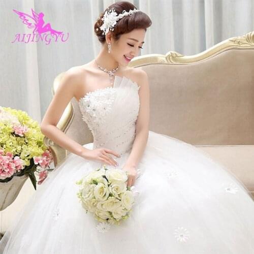 AIJINGYU dresses lot luxury wedding dress plus size WU105