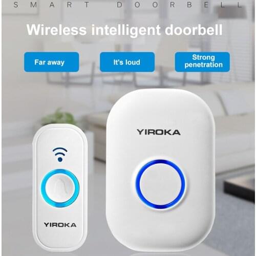 Wireless Doorbell Smart Remote Control Doorbell Long Distance Four-level Volume Adjustment Multiple Polyphonic Music Welcome New