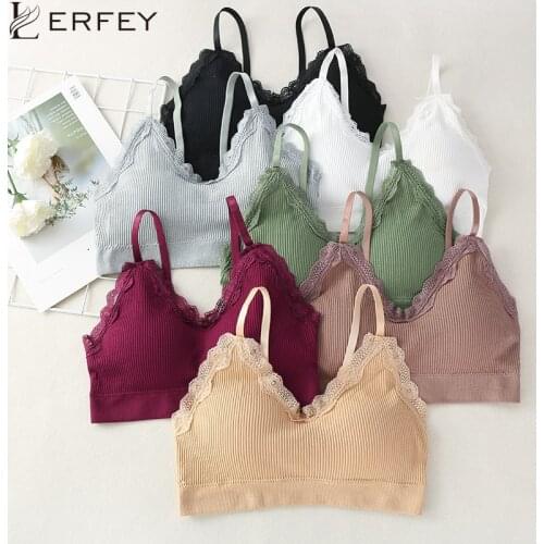 LERFEY Sexy Lace Bra Women Backless Lingerie Female Push Up Bralette Ladies Wireless Brassiere Casual Padded Underwear