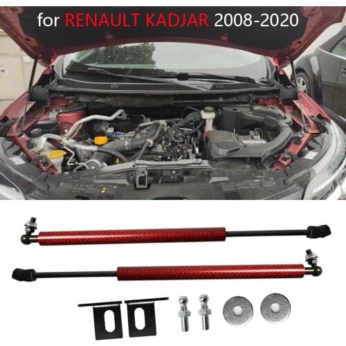 For RENAULT KADJAR 2009-2018 Two Sides Front Hood Bonnet Gas Struts Lift Support Shock Damper Absorber Car Styling
