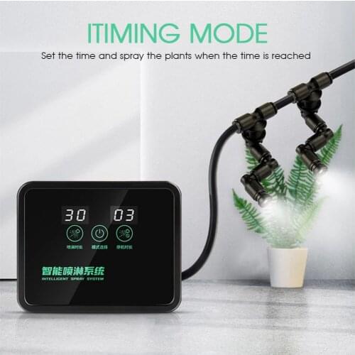 Intelligent Spray System Automatic Mist Timer Watering Irrigation Kit Home Garden Greenhouses Rainforest Sprinkler Control