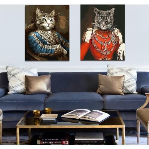 DIY colorings pictures by numbers with cat picture drawing Relief painting by numbers framed Home