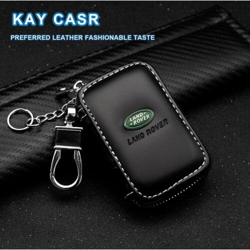 Leather Key Wallets Zipper Car Key Holders Buckle Key Case Holder For Land Rover Range Rover Sport Discovery 4 Evogue LR4