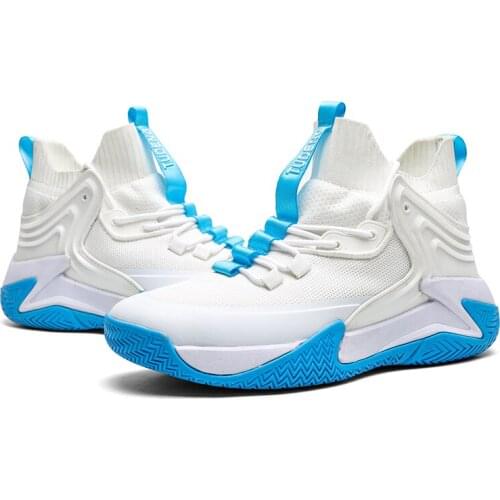 Hot Sales Basketball Shoes for Men High-top Sports Cushioning Hombre Athletic Male Shoes Comfortable Black Sneakers zapatillas