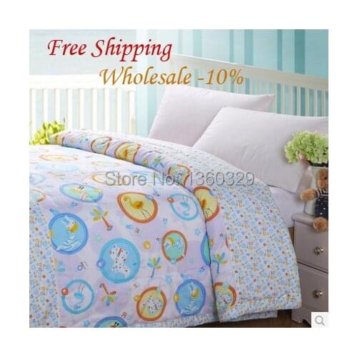 Summer Quilted Cotton Comforter King Size Summer Quilts Set Thin Summer Blanket Patterns Bed Cartoon Quilt Queen Free Shipping