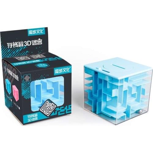 Best Moyu 3D Maze Cube Magic Square Funny Kids Stress Toy With Steel Ball Puzzle Money Bank Saving Coin Collection Brain Game