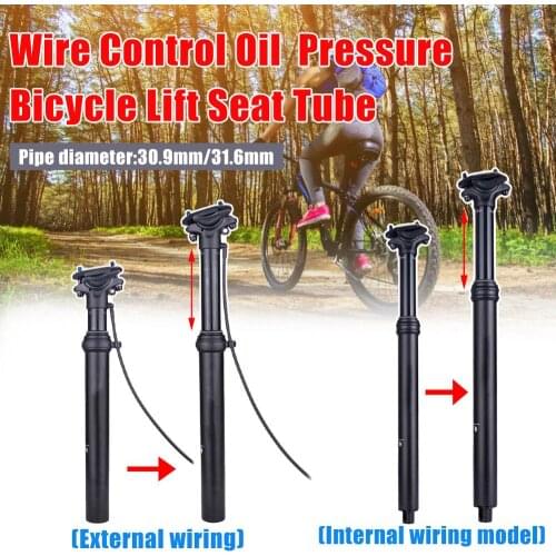 Upgrade Bicycle Seatpost Dropper Road Bikes MTB Internal Routing 30.9mm 31.6 Remote Control Seat Tube Mountain Seat Post