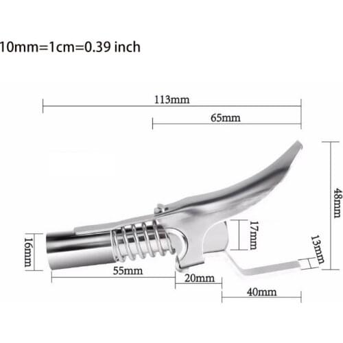 High-pressure Oil Injection Nozzles Grease Gun Easily Replace Seal and Jaws Without Replacing Coupler Rebuildable Tools