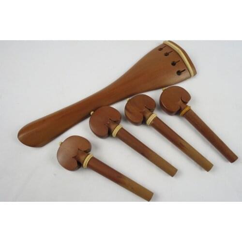 New 4/4 Cello parts, Top grade jujube wood Cello tailpiece peg nice inlay