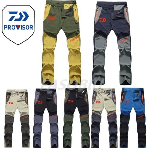 2021 New Summer Thin Outdoor Quick-drying Daiwa Fishing Pants Breathable Wicking Wear-resistant Waterproof Stretch Hiking Pants