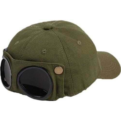 New Aviator Hat Summer Personality Glasses Baseball Cap Female Unisex Sunglasses Cap Male Cap Baseballcap Boys Cap