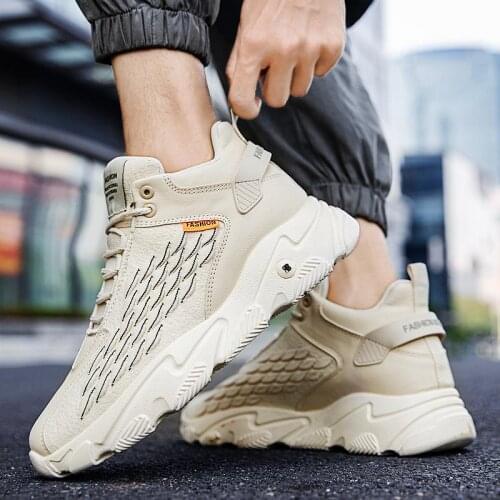 High Top Harajuku Men Shoes Sneakers Male Sports Shoes Sport Men Running Beige Footwear Gym Training Workout Tenisky GMD-0561