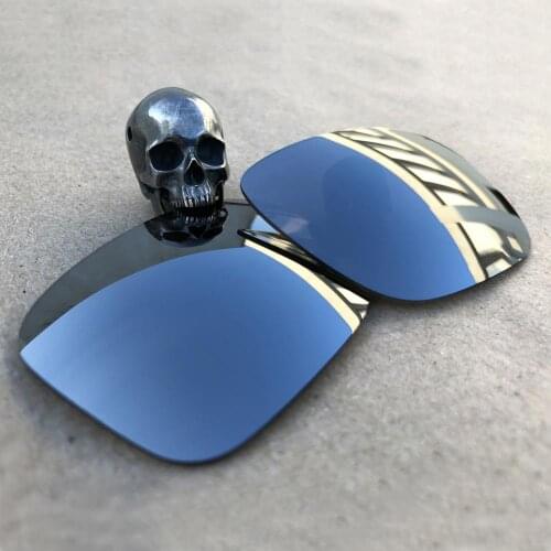 Firtox True Polarized Enhanced Replacement Lenses for-Oakley Big Taco OO9173 Sunglass (Lens Only)-Silver Mirror