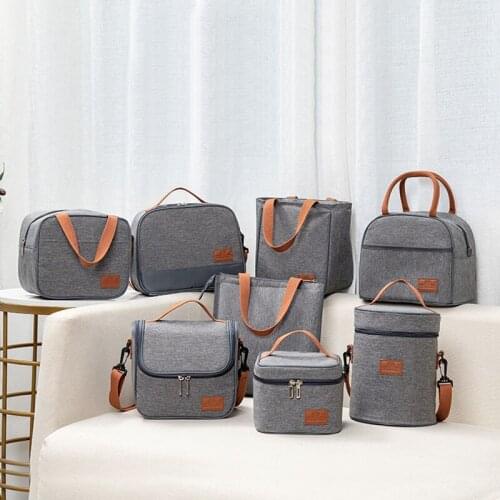 Portable Lunch Bag Woman Picnic Cooler Thermo Storage Box Child School Hiking Food Drink Preservation Pouch Accessories Supplies