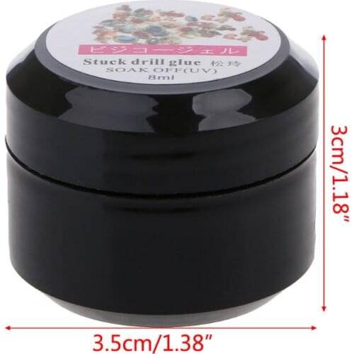 Strong Nail Art Rhinestone Glue Gel Adhesive Resin Gem Jewelry Polish Decor 8ml nail supplies for professionals gel nail polish