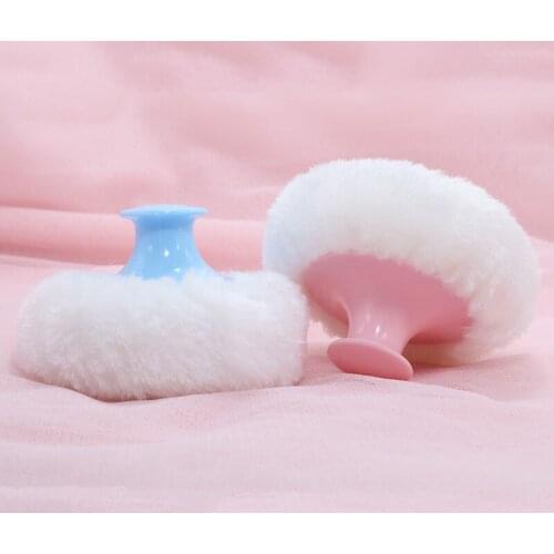 Loose Powder Puff Portable Soft Cosmetic Puff Plastic Head Plush Honey Powder Puff Foundation Puff Face Makeup Beauty Tools