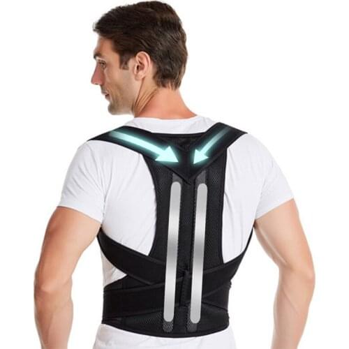 Adjustable Back Posture Corrector Corset Back Brace Band Straightener Shoulder Spine Support Belt Posture Correction for Adults