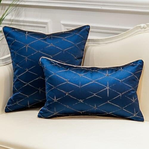 Starlight luxurious cushions car pillow Decorative cushion Simple cushion cover office Feather Satin Pillow