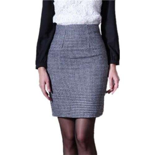 Юбки-карандаши в клетку SeYionLer China At AliExpress