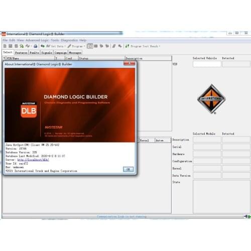 International Diamond Logic builder DLB 2020 Navistar Chassis and Programming