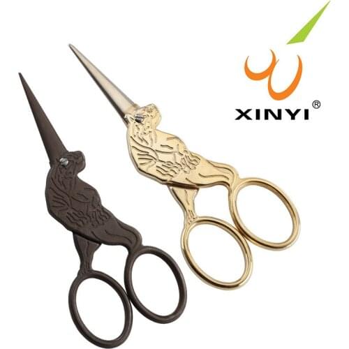 Tiger Yarn Shear Dressmake Sewing Fabric Fancywork Scissor Cross Stitch Tailor Trim Needlework Thrum Thread Cut Embroidary