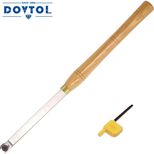 Finisher Wood Turning tool Carbide Tipped Lathe Chisel Tool Bar with Ci0 16mm Round Carbide Insert Cutter for Wood Hobbyist