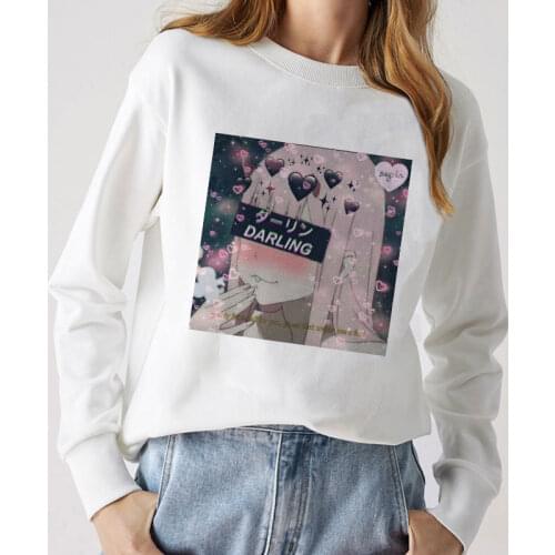 Zero Two Darling In The Franxx Streetwear Harajuku Hoodie Female Pullovers Vintage Plus Size Female Sweatshirts Women Tops Women