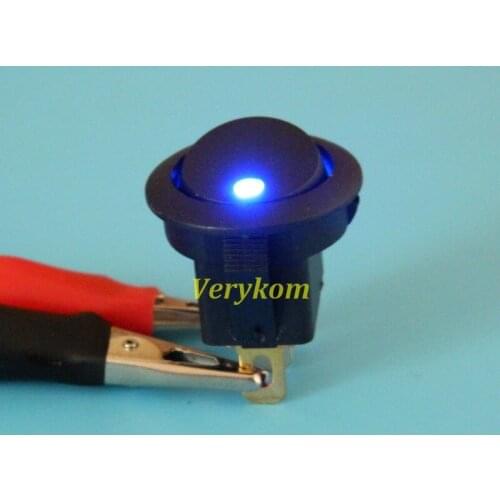 1000X Free Shipping Wholesale 12V 16A ON OFF Car Auto LED Boat Rocker 3 pin Push Button Switch Blue Red Green Yellow