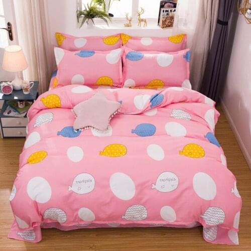 Fish and Bubbles Fashion Bedding Set Simple Duvet Cover Set Pillowcase Home Textiles 2/3pcs Bed Linen King Queen Size Dropship