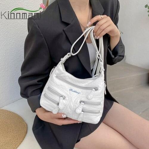 3 In 1 Super Soft Leather Luxury BagPack Women Designer Multi-pocket Crossbody Messenger Bag Multifunction Female BackPack Purse