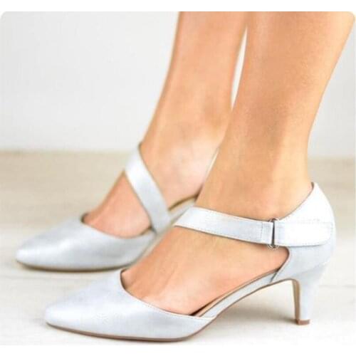 BLXQPYT Fashion Women Sandals Pointed Toe Summer High Heels Female Plus Size 43 Thin Heel Shoes Woman 2019 Sandalias Mujer 2005