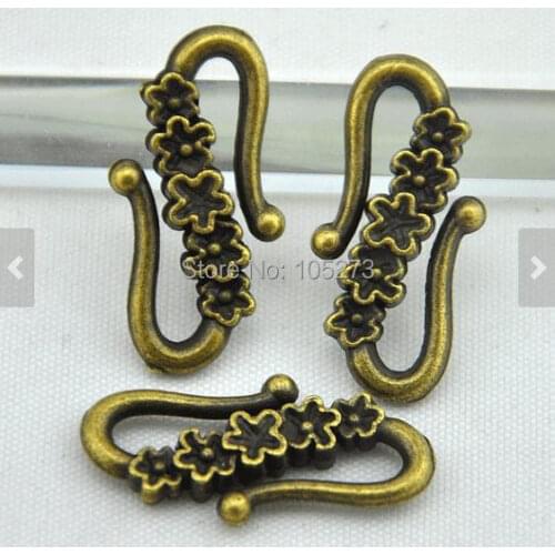 DIY Accessory Jewelry Making - 12X25MM 15pcs Antique Bronze S Shape Clasp Connector Hook Charms