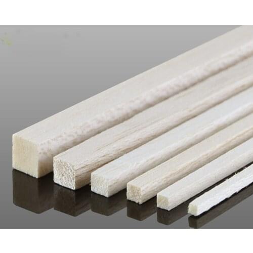AAA+ Balsa Wood Rod batten Stick Balsa Plywood For RC Airplane Boat Model Sand Table DIY Unfinished Wood Hobby Aircraft