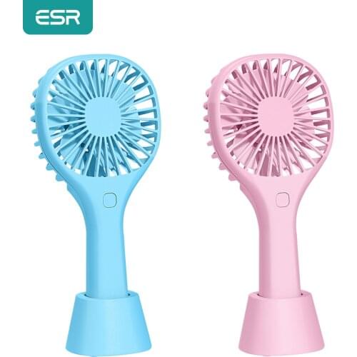 ESR Mini Fan Portable for Fan Handheld USB 2000 mAh Rechargeable Hand Held Fans Cooler Cooling Summer Cooler for Outdoor Travel